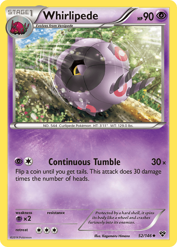 Whirlipede (52/146) [XY: Base Set] (Online Only)
