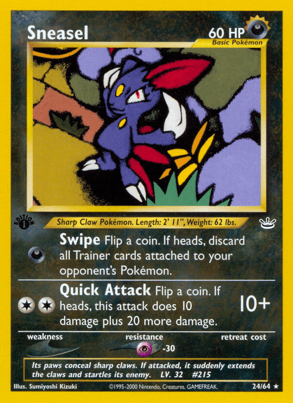 Sneasel (24/64) [Neo Revelation 1st Edition] (Online Only)