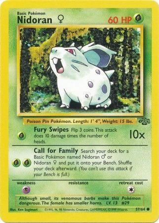 Nidoran (57/64) (Female) [Jungle Unlimited] (Online Only)