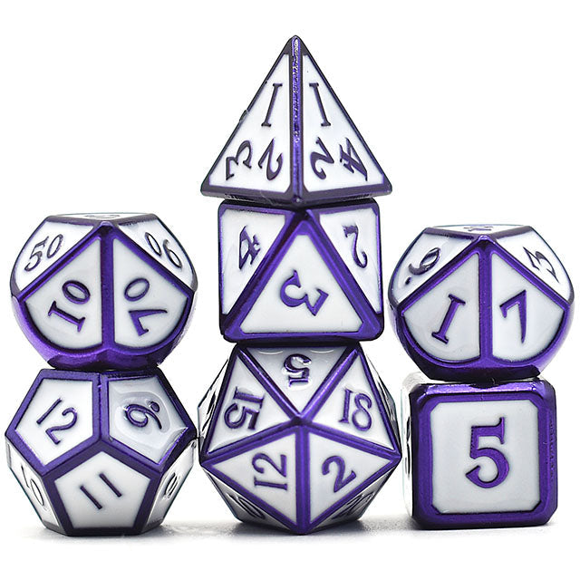 Dark Blue/Purple Electrophoresis Powder with White Dice Metal Set (Online Only)