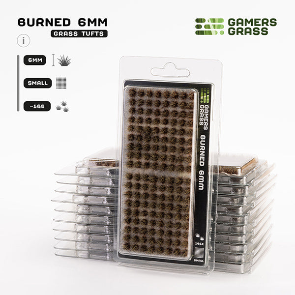 Gamers Grass Tufts: Burned Tufts 6mm- Small (ONLINE ORDER ONLY)