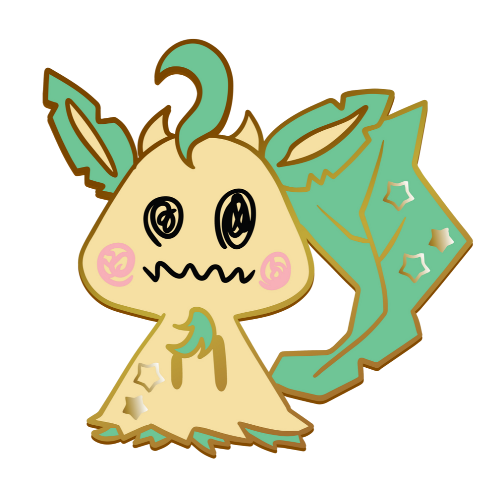 Pokemon: Mimikyu Leafeon Enamel Pin (ONLINE ORDER ONLY)
