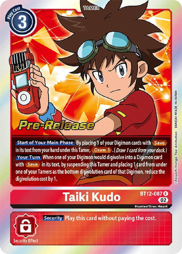 Taiki Kudo [BT12-087] [Across Time Pre-Release Cards] (ONLINE ORDER ONLY)