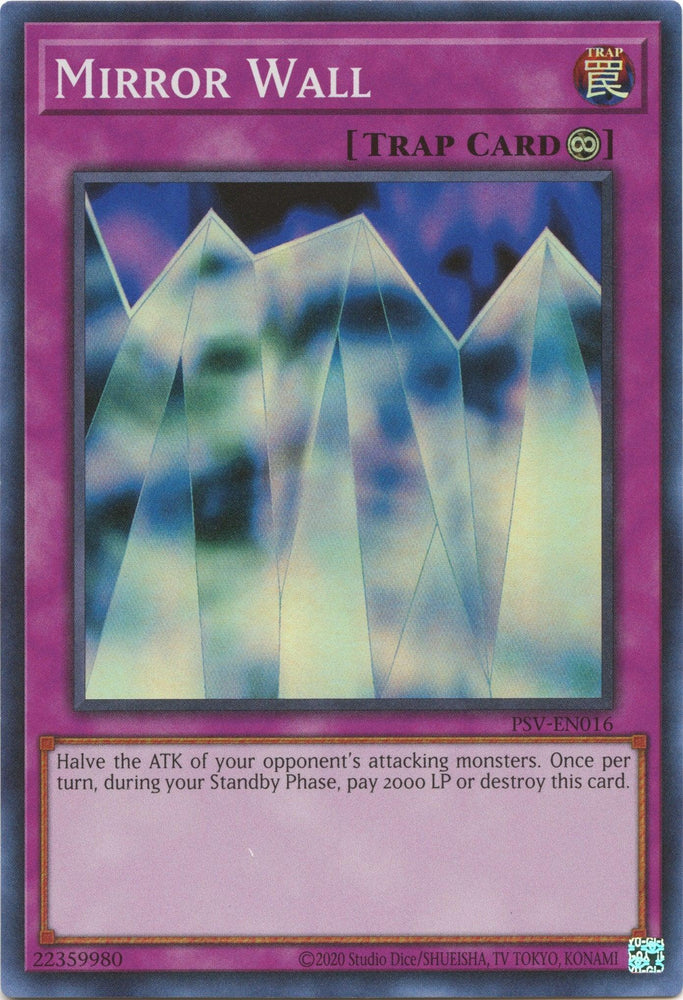 Mirror Wall (25th Anniversary) [PSV-EN016] Super Rare (ONLINE ORDER ONLY)