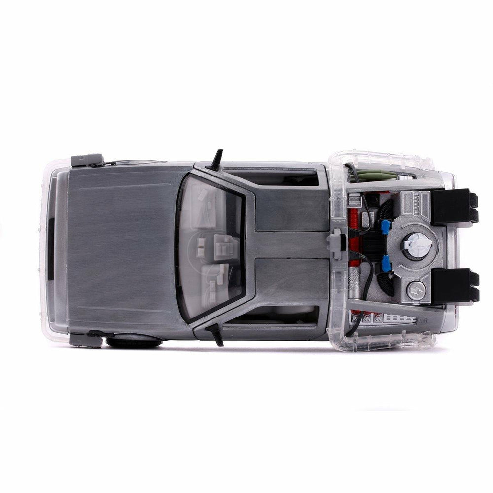 Back to the Future Part II die-cast 1:24 scale "Hollywood Rides" light-up DeLorean Time Machine (ONLINE ORDER ONLY)