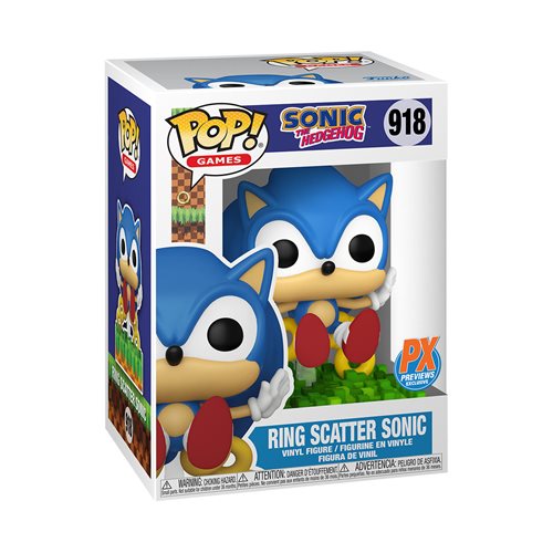 Sonic the Hedgehog Ring Scatter Sonic Funko Pop! Vinyl Figure #918 - Previews Exclusive (ONLINE ORDER ONLY)