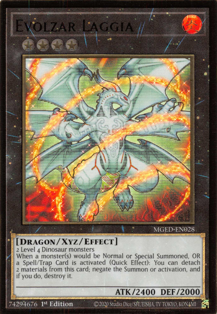 Evolzar Laggia [MGED-EN028] Gold Rare (ONLINE ORDER ONLY)