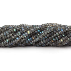 3mm Labradorite Faceted Rondelle Beads 13 inches 150 pieces (ONLINE ORDER ONLY)