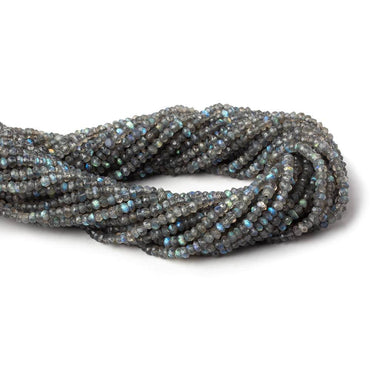 3mm Labradorite Faceted Rondelle Beads 13 inches 150 pieces (ONLINE ORDER ONLY)