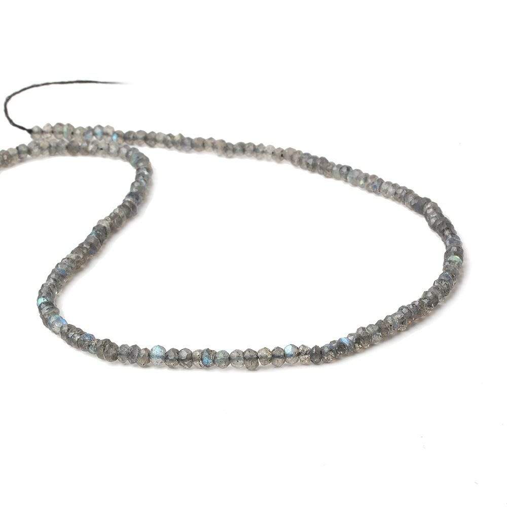 3mm Labradorite Faceted Rondelle Beads 13 inches 150 pieces (ONLINE ORDER ONLY)