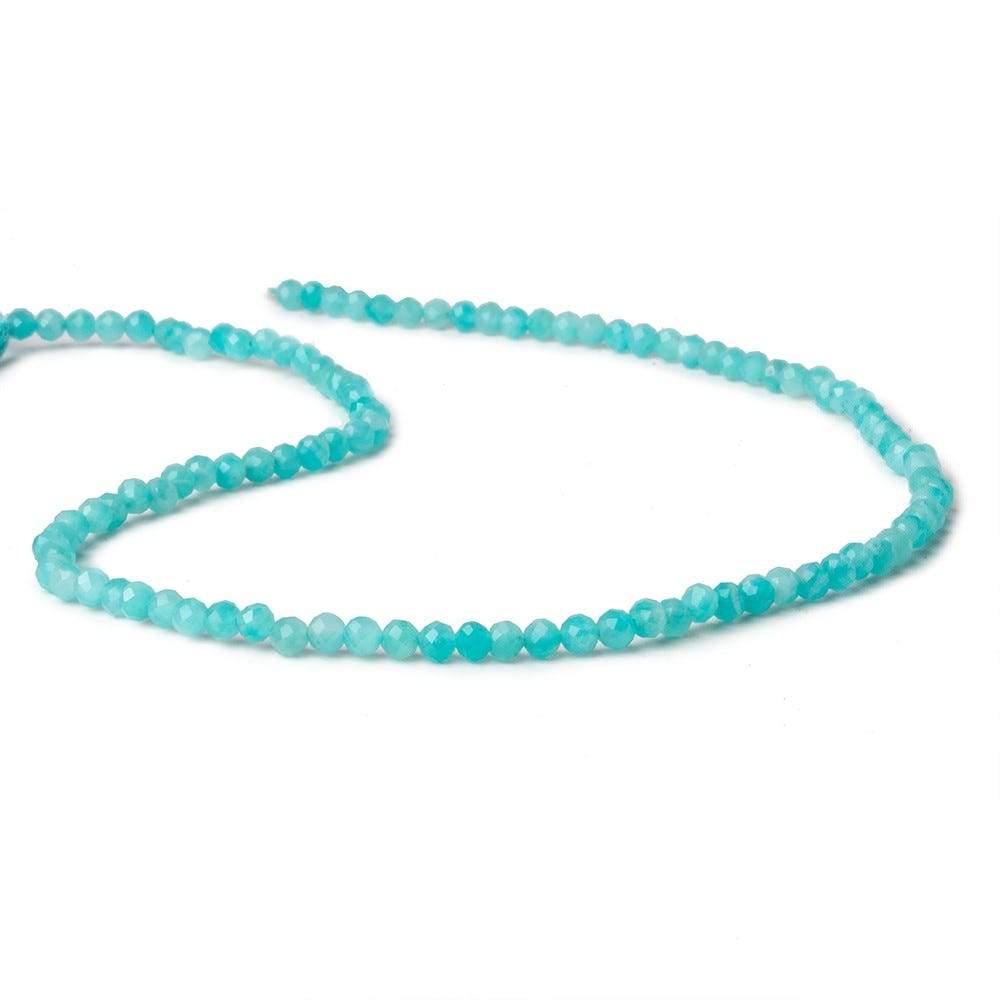 3mm Amazonite microfaceted round beads 13 inch 105 pieces A (ONLINE ORDER ONLY)