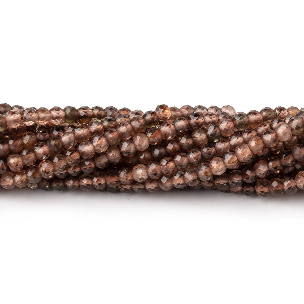 3mm Andalusite Micro Faceted Rondelle Beads 12.5 inch 128 pieces (ONLINE ORDER ONLY)