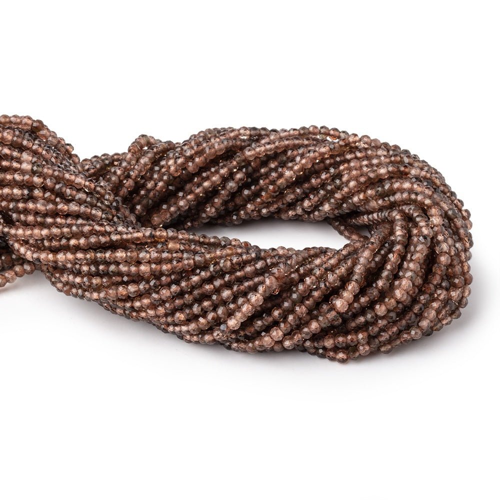 3mm Andalusite Micro Faceted Rondelle Beads 12.5 inch 128 pieces (ONLINE ORDER ONLY)