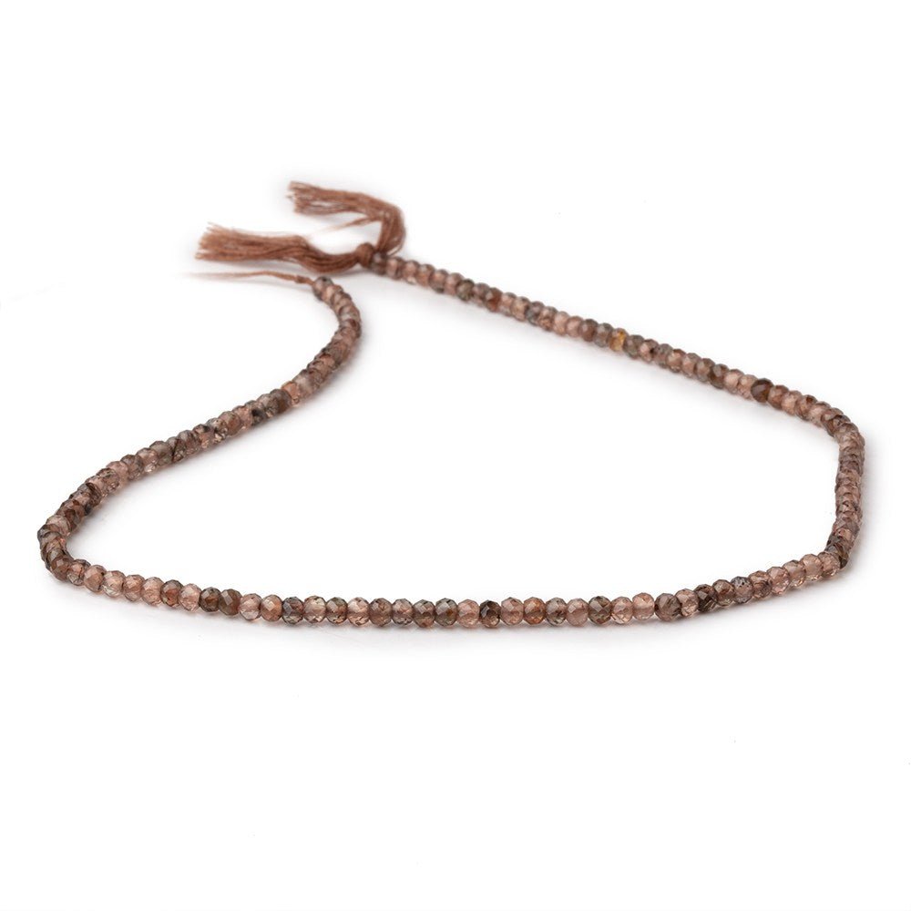 3mm Andalusite Micro Faceted Rondelle Beads 12.5 inch 128 pieces (ONLINE ORDER ONLY)