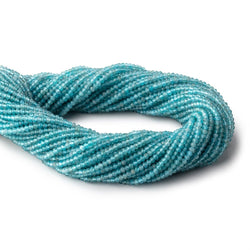 3mm Apatite Micro Faceted Rondelle Beads 15.25 inch 172 pieces (ONLINE ORDER ONLY)