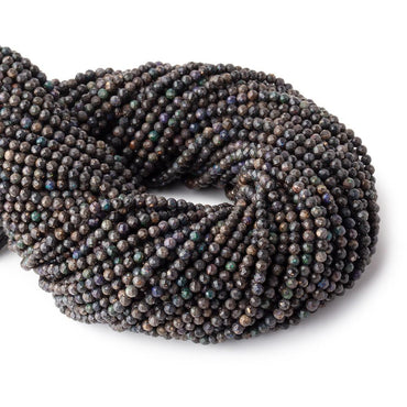 3mm Australian Boulder Opal Micro Faceted Rounds 12.5 inch (ONLINE ORDER ONLY)