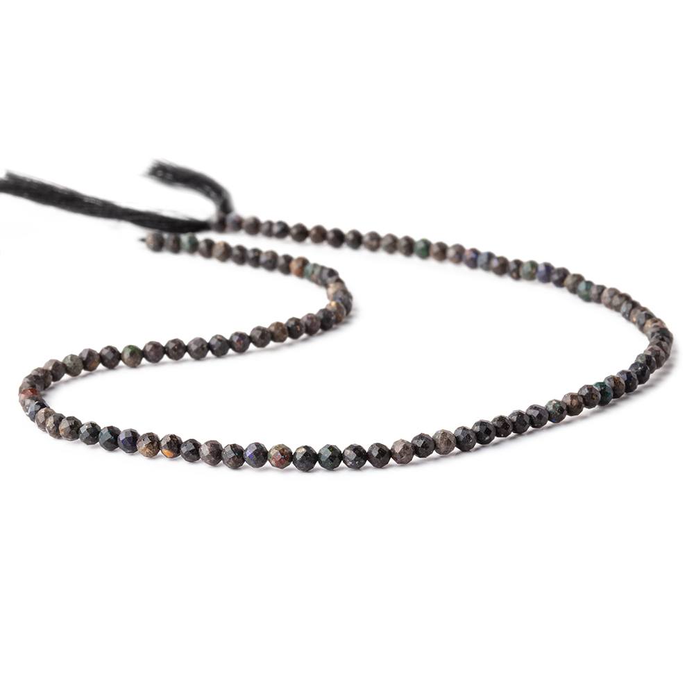3mm Australian Boulder Opal Micro Faceted Rounds 12.5 inch (ONLINE ORDER ONLY)