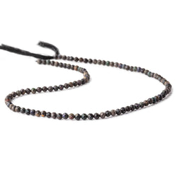 3mm Australian Boulder Opal Micro Faceted Rounds 12.5 inch (ONLINE ORDER ONLY)