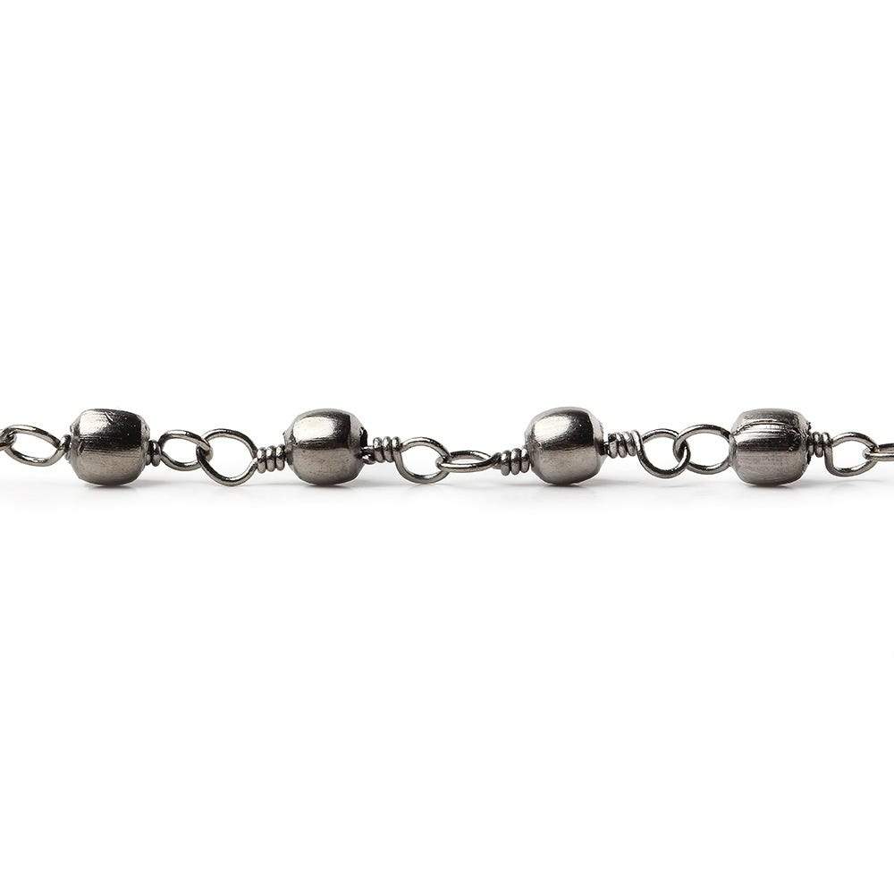 3mm Black Gold plated Round Black Gold plated Hand Wrapped Chain (ONLINE ORDER ONLY)