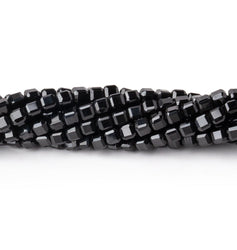 2.5mm Black Spinel Micro Faceted Cube Beads 12.5 inch 106 pieces (ONLINE ORDER ONLY)