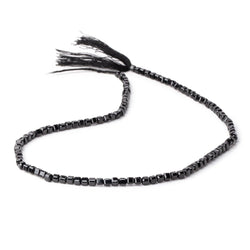 2.5mm Black Spinel Micro Faceted Cube Beads 12.5 inch 106 pieces (ONLINE ORDER ONLY)