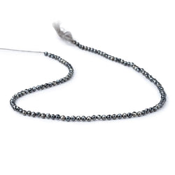 3mm Blue Grey Mystic Black Spinel Micro faceted rounds 13 inch 128 beads (ONLINE ORDER ONLY)