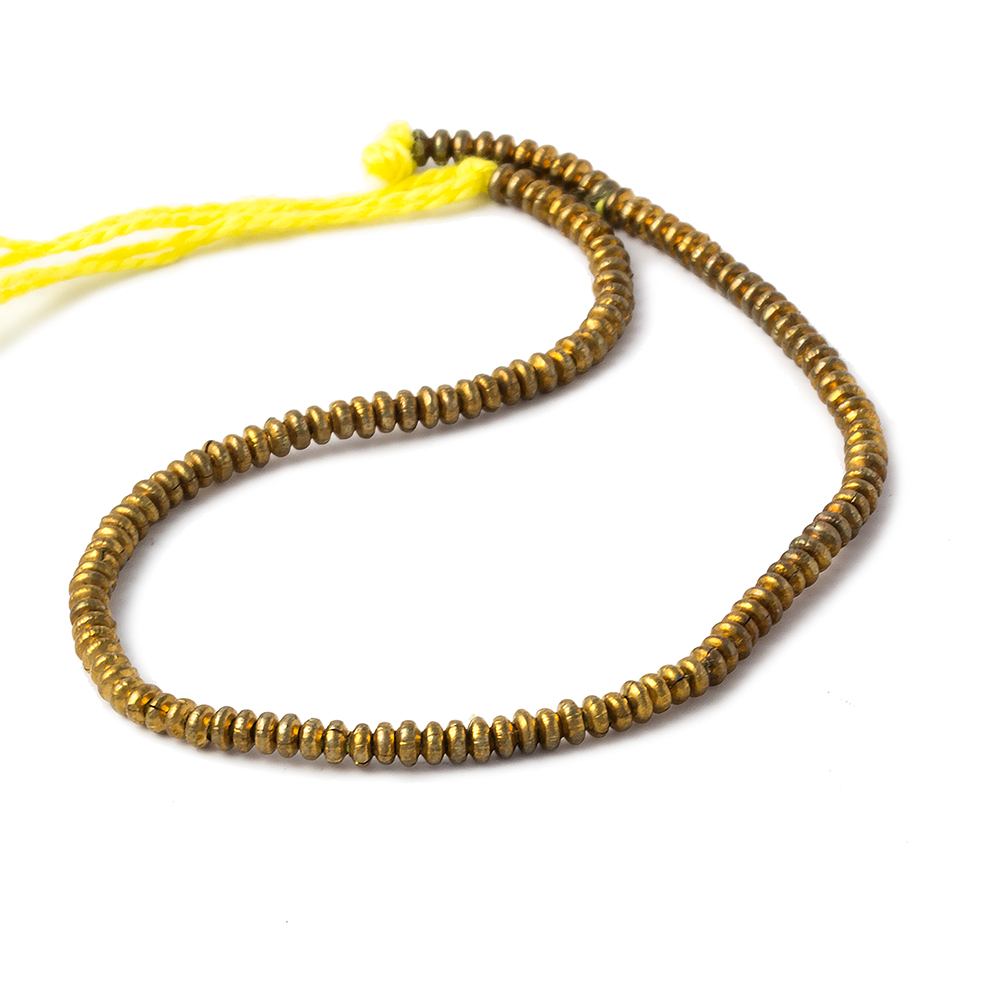 3mm Brass Disc Beads 8 inch 135 pieces (ONLINE ORDER ONLY)