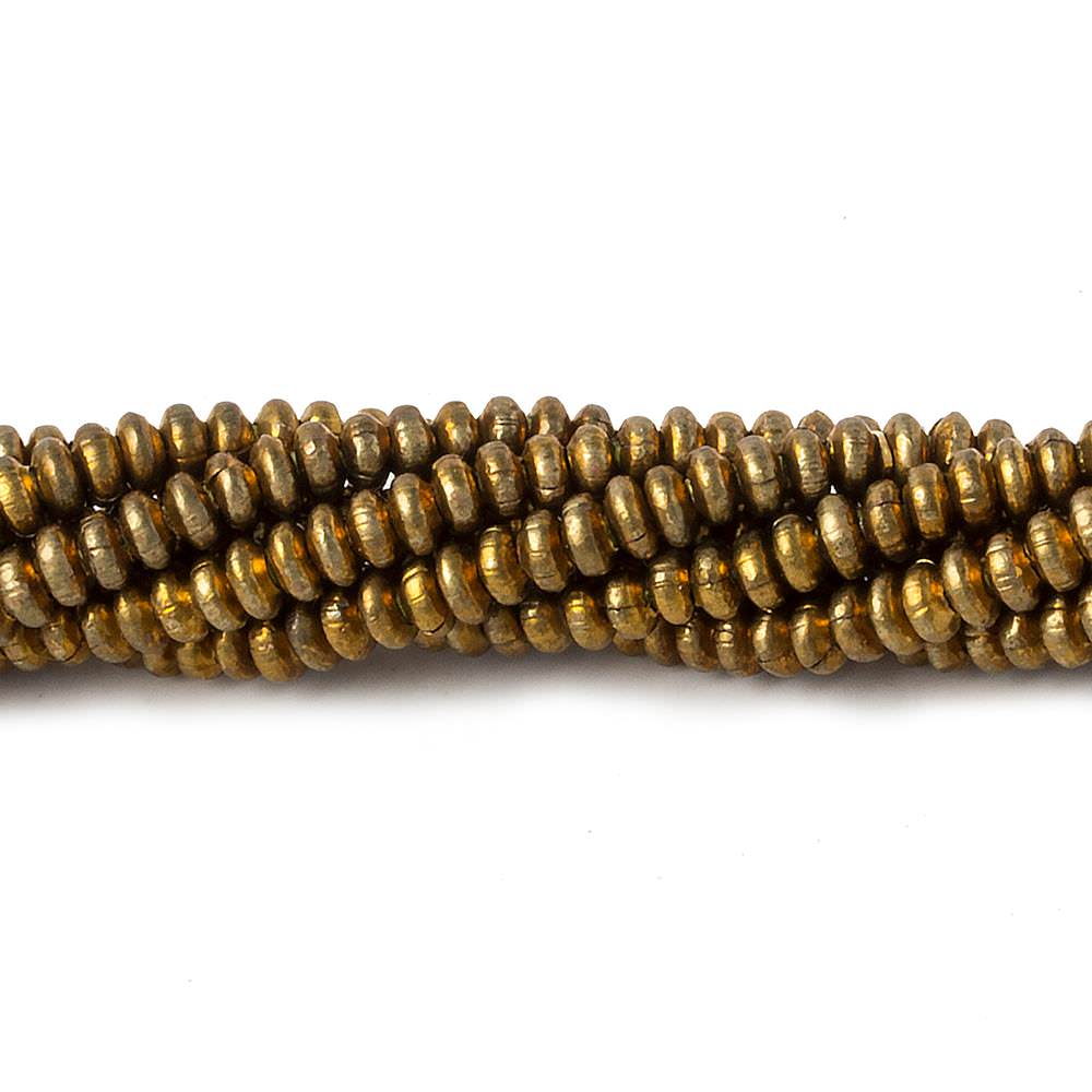 3mm Brass Disc Beads 8 inch 135 pieces (ONLINE ORDER ONLY)