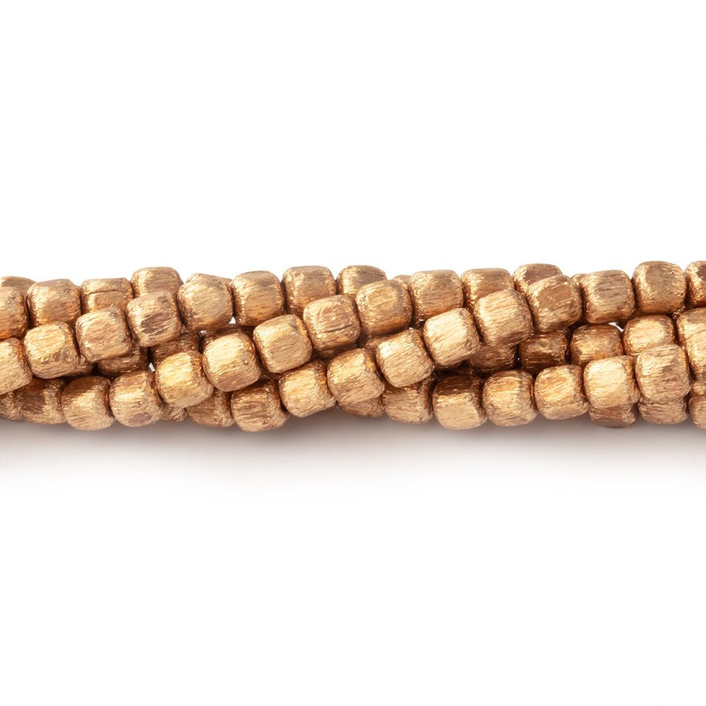 3mm Brushed Cube Beads (ONLINE ORDER ONLY)