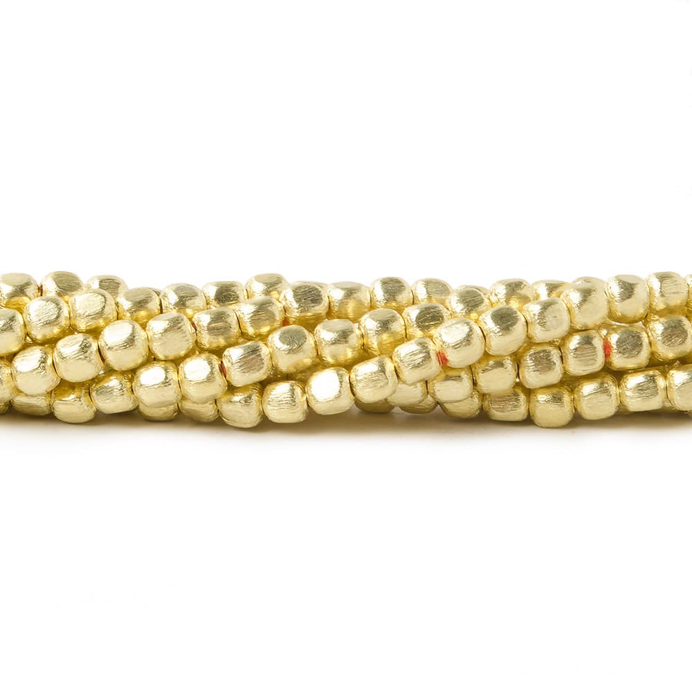 3mm Brushed Cube Beads (ONLINE ORDER ONLY)