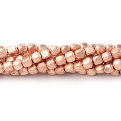 3mm Brushed Cube Beads (ONLINE ORDER ONLY)