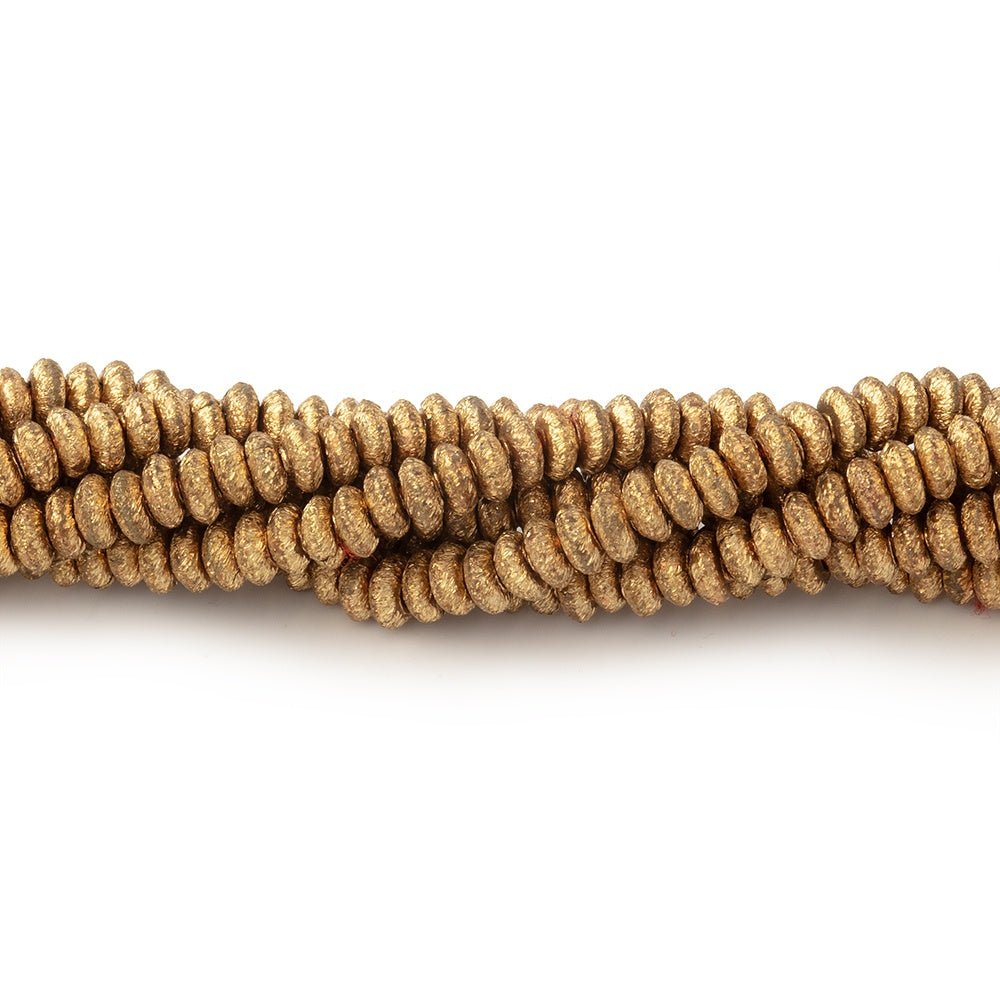 3mm Brushed Disc Beads (ONLINE ORDER ONLY)