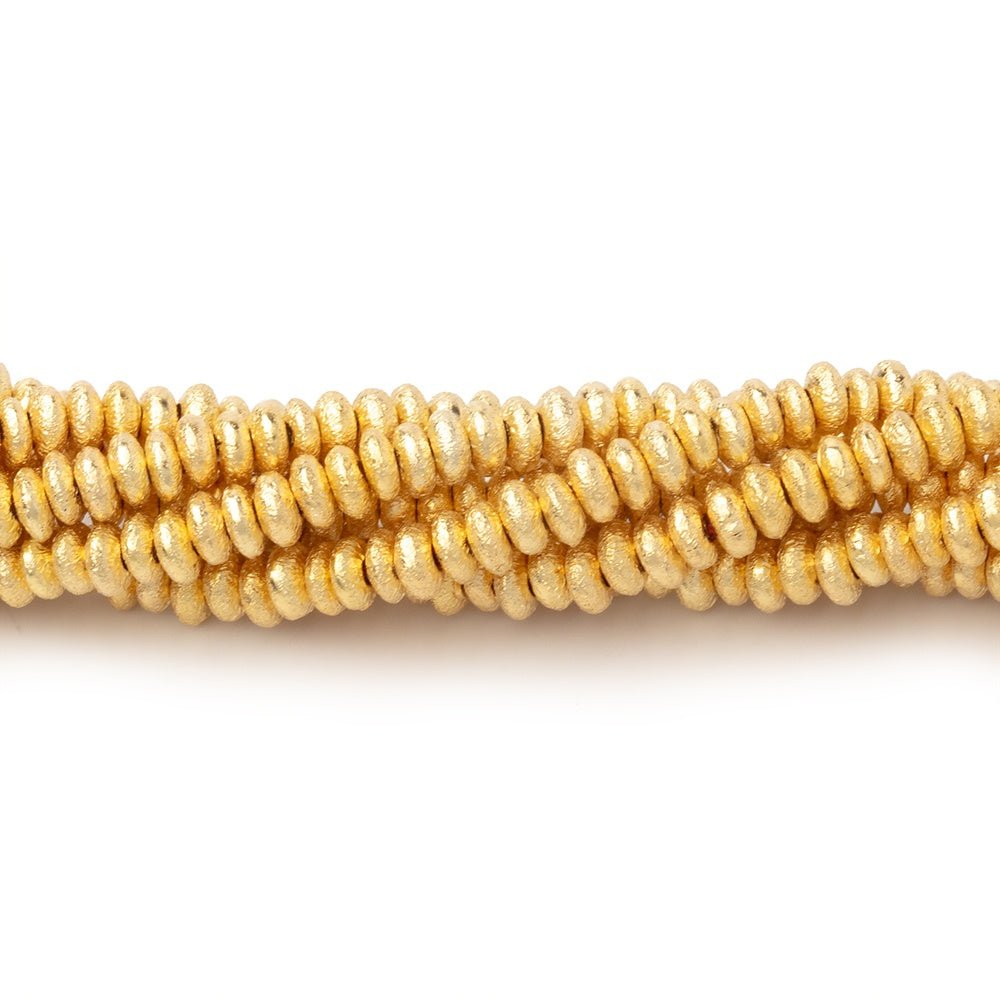 3mm Brushed Disc Beads (ONLINE ORDER ONLY)