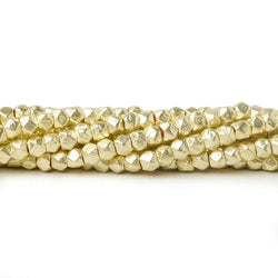 3mm Brushed Hand Cut Faceted Nugget Beads (ONLINE ORDER ONLY)