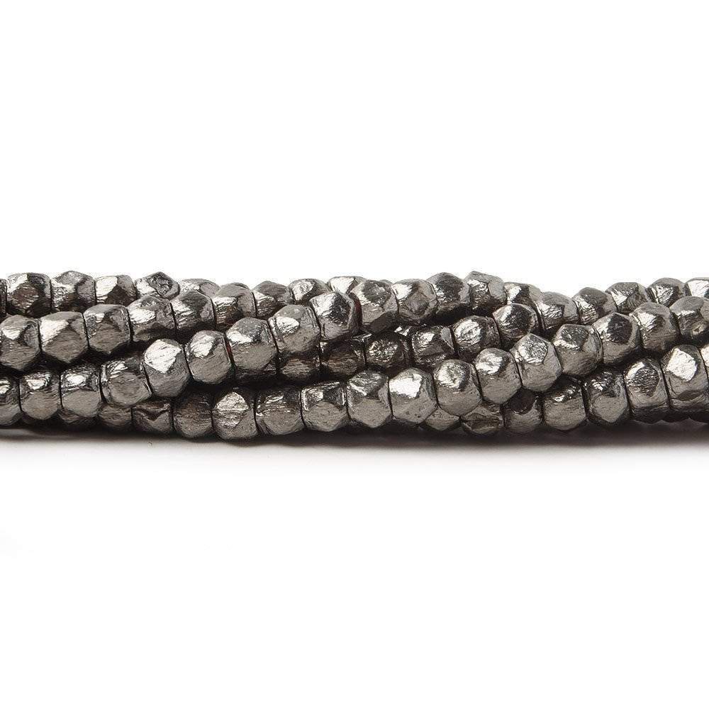 3mm Brushed Hand Cut Faceted Nugget Beads (ONLINE ORDER ONLY)