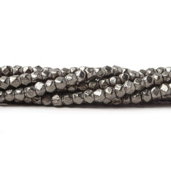 3mm Brushed Hand Cut Faceted Nugget Beads (ONLINE ORDER ONLY)
