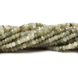 3mm Cat's Eye Green Quartz faceted rondelle 13 inch 175 beads (ONLINE ORDER ONLY)