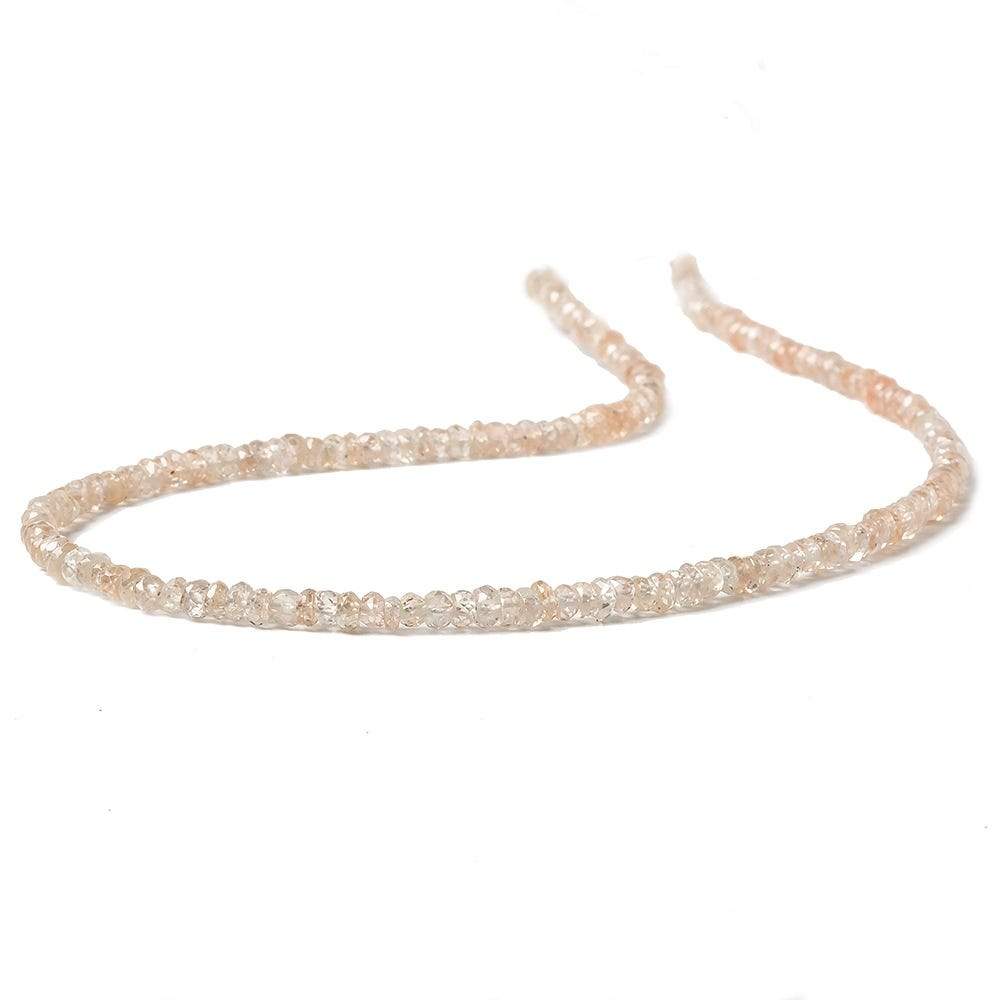 3mm Champagne Zircon faceted rondelle beads 13 inch 200 piece (ONLINE ORDER ONLY)