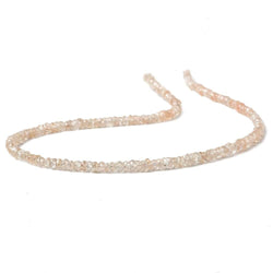 3mm Champagne Zircon faceted rondelle beads 13 inch 200 piece (ONLINE ORDER ONLY)