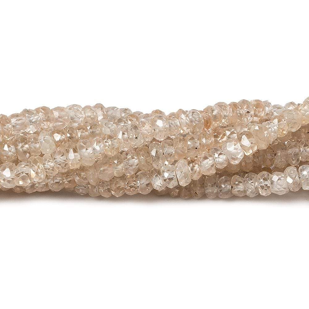 3mm Champagne Zircon faceted rondelle beads 13 inch 200 piece (ONLINE ORDER ONLY)