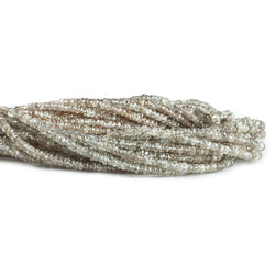 3mm Champagne Zircon Faceted Rondelle Beads 13.5 inch 200 beads (ONLINE ORDER ONLY)