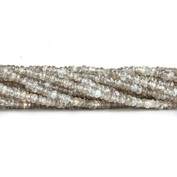 3mm Champagne Zircon Faceted Rondelle Beads 13.5 inch 200 beads (ONLINE ORDER ONLY)