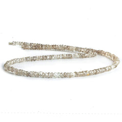 3mm Champagne Zircon Faceted Rondelle Beads 13.5 inch 200 beads (ONLINE ORDER ONLY)