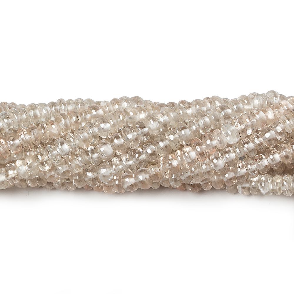 3.5mm Champagne Zircon Plain Rondelle 14 inch 175 pieces (ONLINE ORDER ONLY)