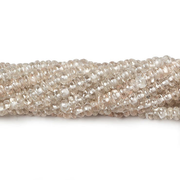 3.5mm Champagne Zircon Plain Rondelle 14 inch 175 pieces (ONLINE ORDER ONLY)