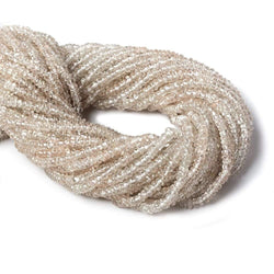 3.5mm Champagne Zircon Plain Rondelle 14 inch 175 pieces (ONLINE ORDER ONLY)