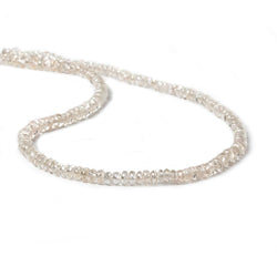 3.5mm Champagne Zircon Plain Rondelle 14 inch 175 pieces (ONLINE ORDER ONLY)