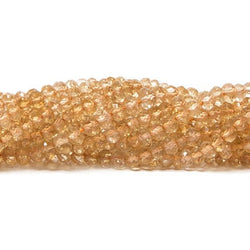 3mm Citrine faceted rondelle Beads 14.5 inch 134 pieces (ONLINE ORDER ONLY)