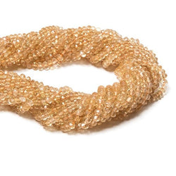 3mm Citrine faceted rondelle Beads 14.5 inch 134 pieces (ONLINE ORDER ONLY)
