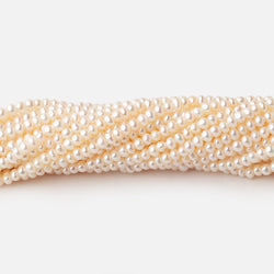 3mm Creamy White Off Round Freshwater Pearls 15 inch 168 pieces (ONLINE ORDER ONLY)